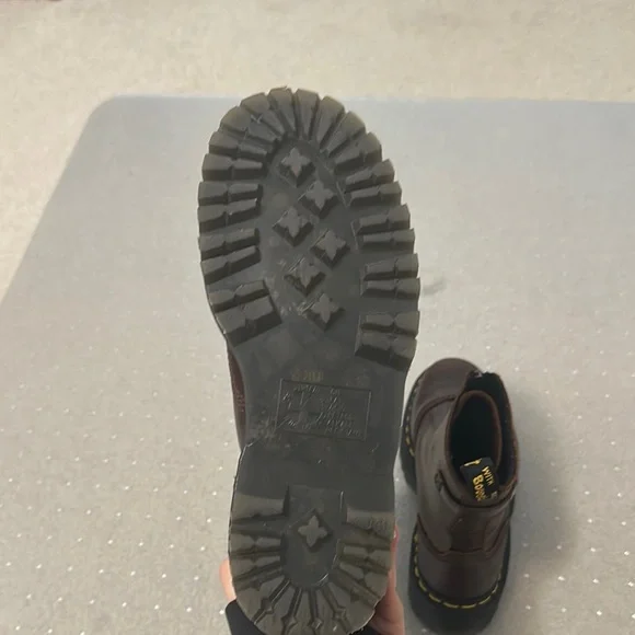 Dr. Martens Brown Leather Boots - Picture 6 of 9